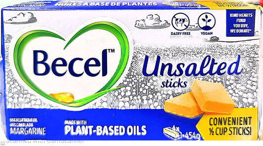 Becel butter unsalted 454g