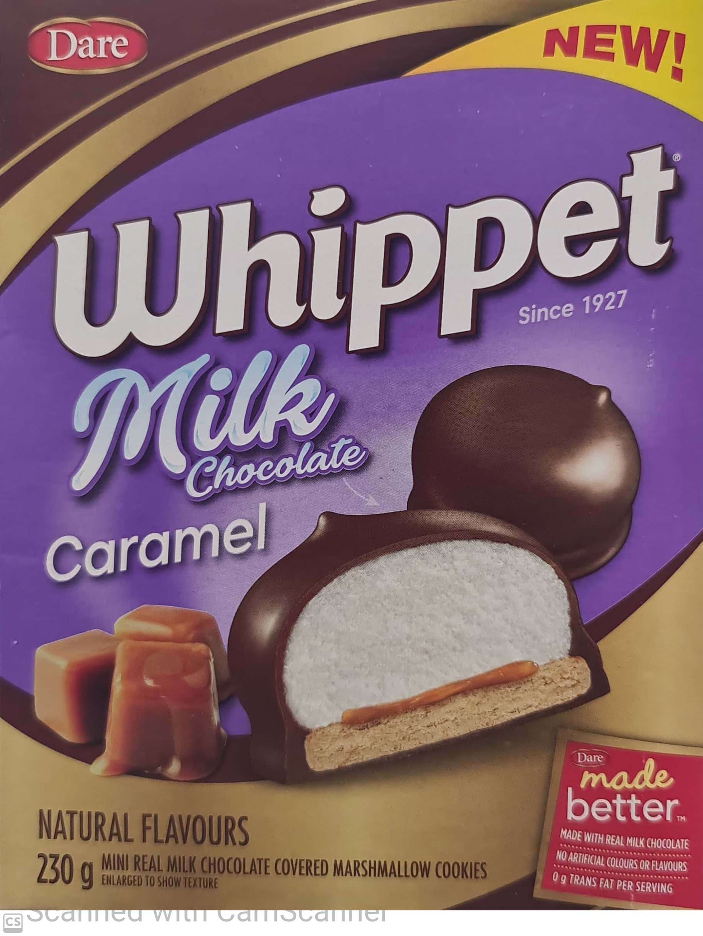 Whippet Milk choco caramel 230g