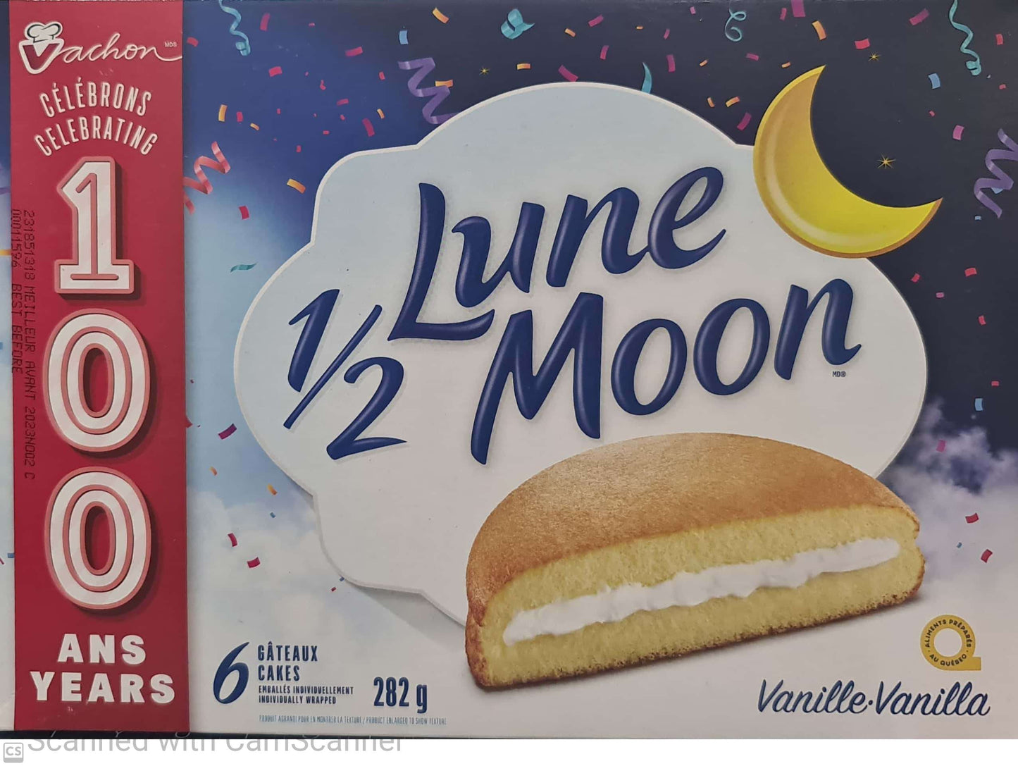 Vachon 1/2 Lune moon vanilla 282g