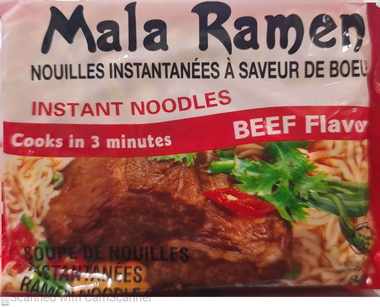 Mala ramen instant noodles beef 85g