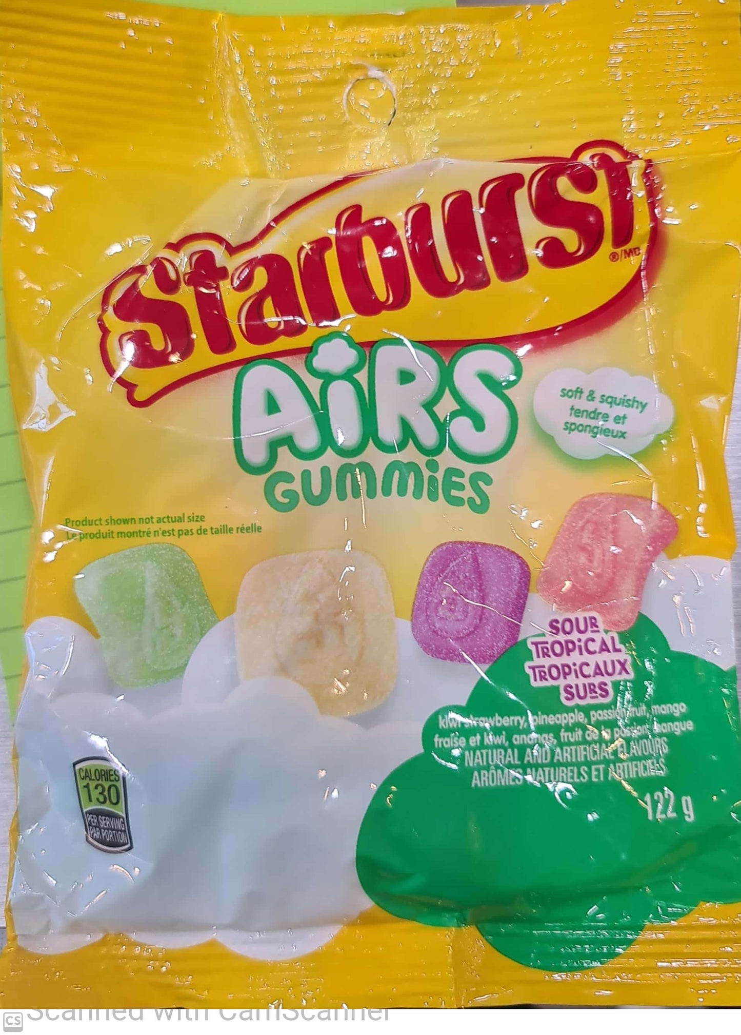 Starburst air gummies sour tropical 122g