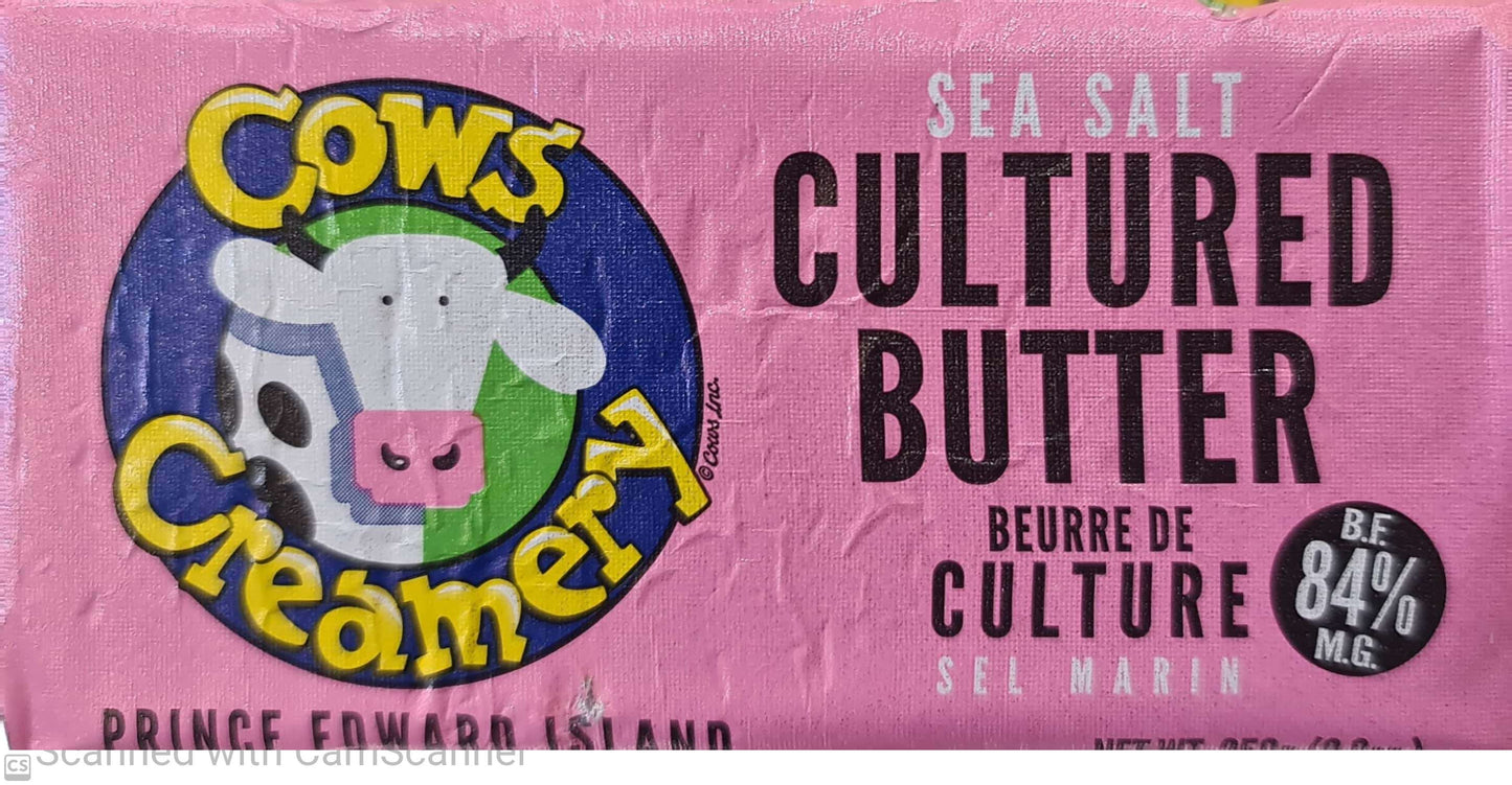 Cows creamy Sea salt cultured butter 250g