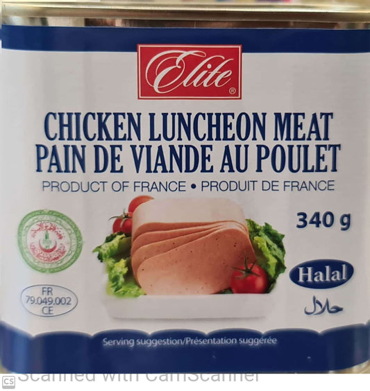 Elite chicken luncheon meat 340g Halal