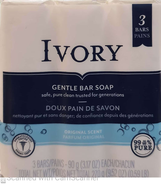 IVORY soap bar 3x90g