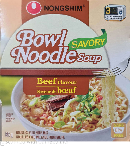 NS Bowl noodle BEEF 86g