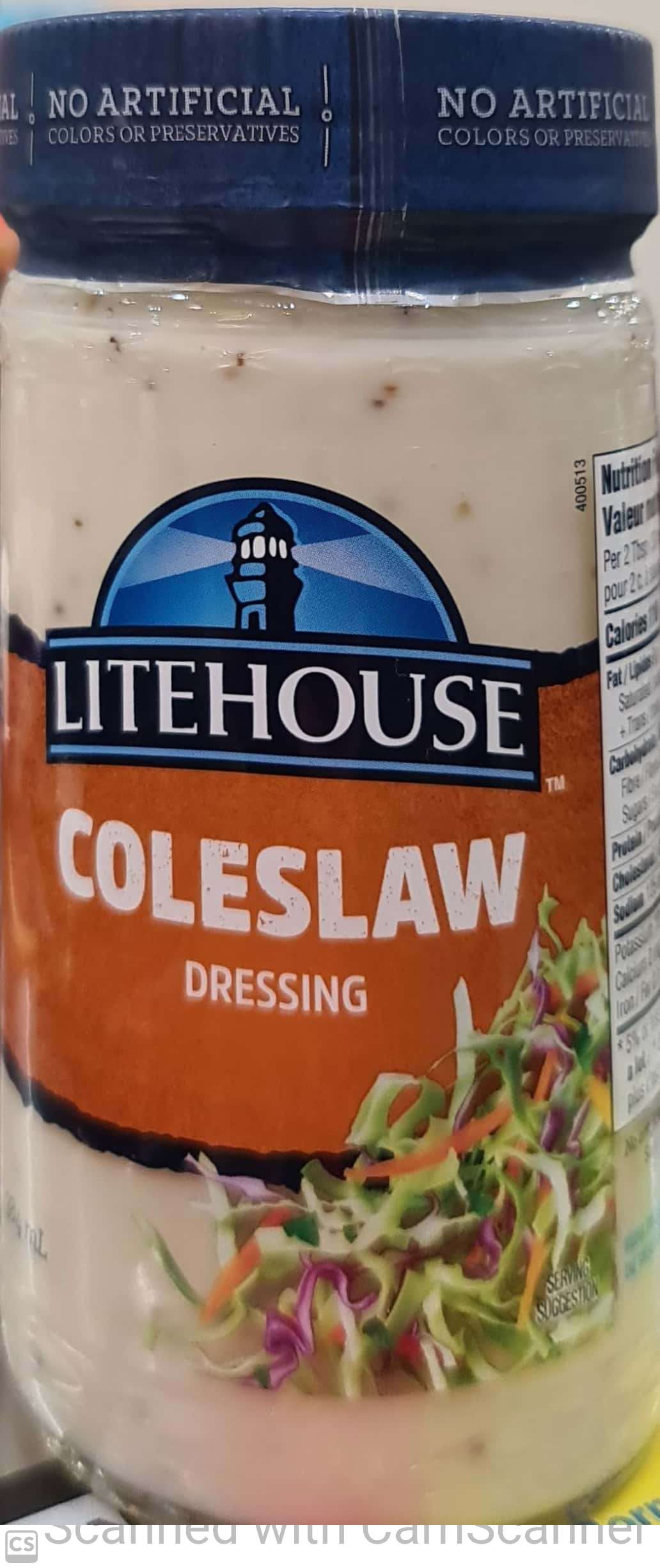 Litehouse coleslaw dressing 384ml