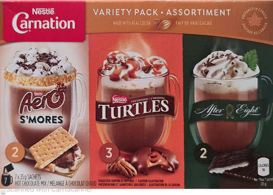 Nestle Carnation Hot Chocolate mix 7x25g sachets