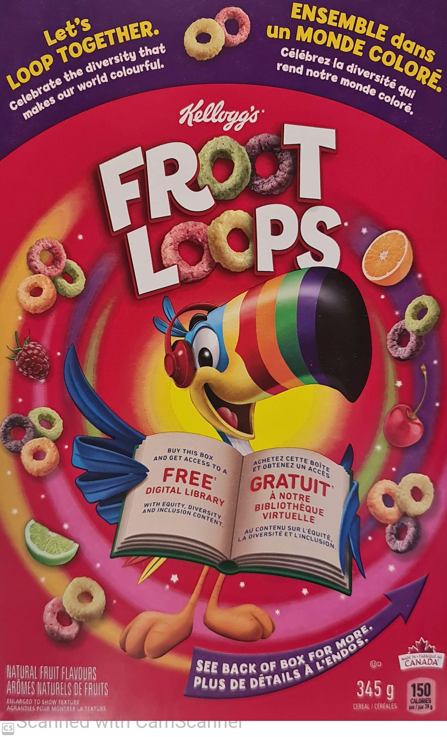 Kellogg Fruit loops Cereal 345g
