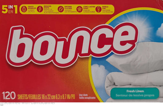 Bounce laundry fresh linen 120 sheets