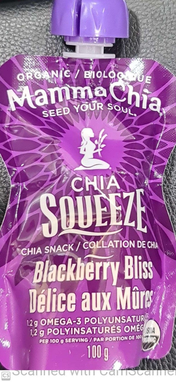 Mamma Chia Blackberry Bliss Organic 100g