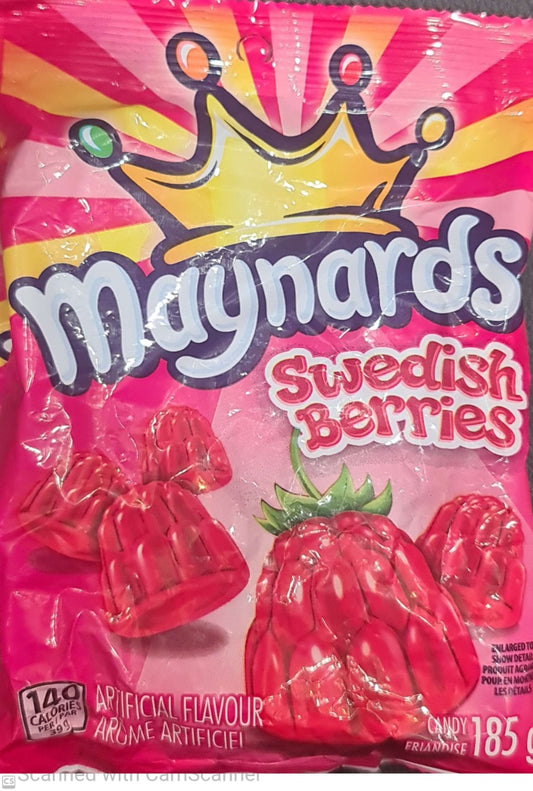 Maynards Swedish berries gums 185g