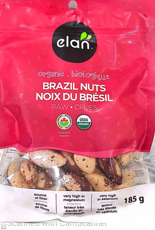 elan organic Brazil nuts 185g