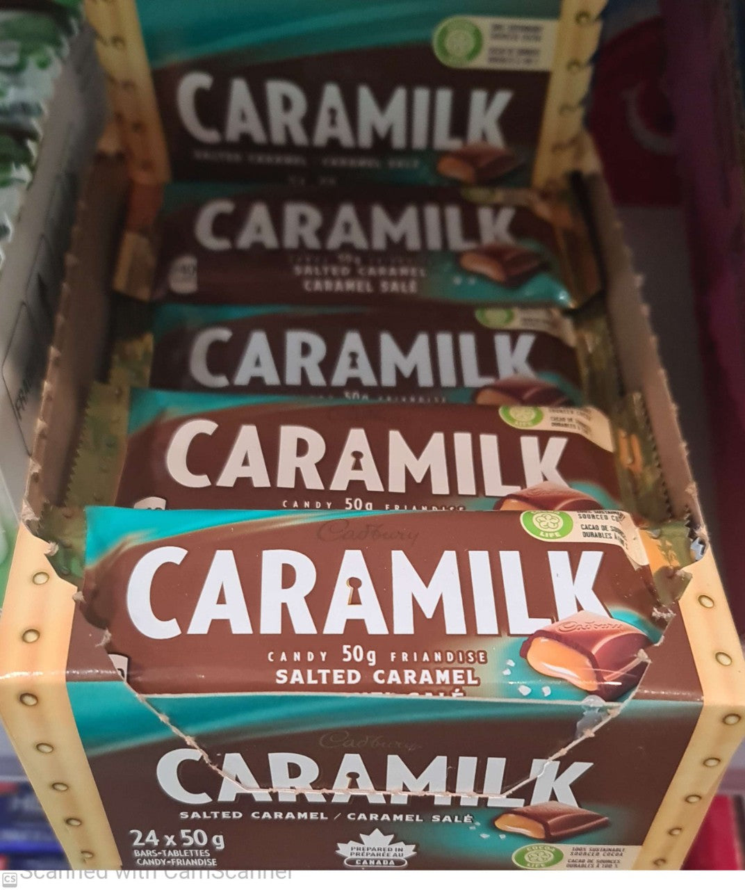 Cadbury salted caramel Caramilk 50g