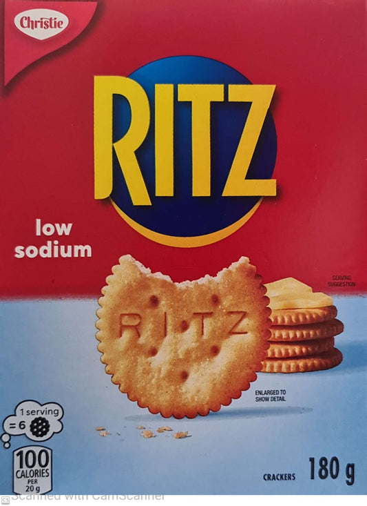 Ritz low sodium 180g