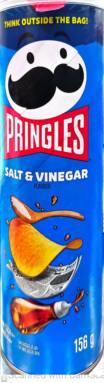 Pringles salt & vinegar 156g
