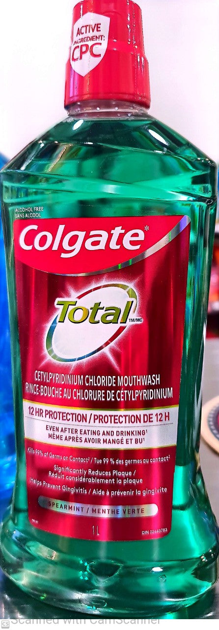 Colgate Mouthwash 1L Spearmint