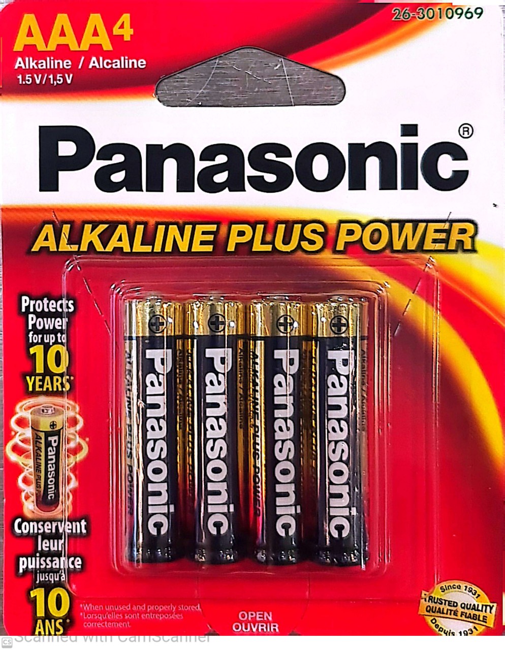 Panasonic AAA battery 4 pcs/pack